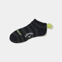 캘러웨이 2022 방울 스트라이프 발목 양말 C22293202, 그린