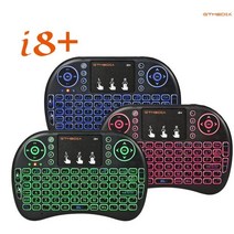 가성비 키보드 Gtmedia i8 ​​+ i8s i8x plus 백라이트 터치 패널이있는 2.4g 미니 무선 키보드 노트북 스마트 tv 박스 용 usb 원격 충전식, i8 백라이트, 러시아어 버전