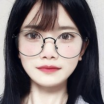 블루라이트 차단 블랙 실버 안경테