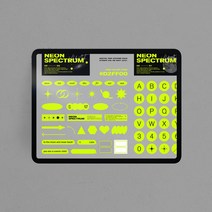 [야간비행] NEON SPECTRUM 네온 스티커 / 굿노트 스티커
