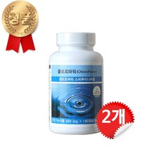 유니시티 클로로파워 스피루리나 1+1, 480mg, 180캡슐