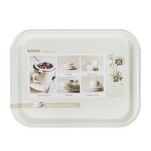 용인 플리텍 신직 쟁반 전사 특대 접시 다과 후식 차개_8P4, 상세참조