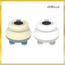 오엘라 전동 진동 두피 머리 마사지기 지압기 관리기 샴푸 브러쉬, 화이트