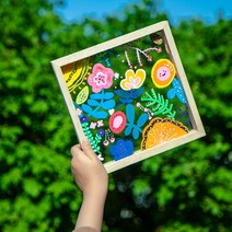 아크릴액자 diy액자 미술학원 액자 만들기 그리기 소품 재료 나무프레임, 20x30 이중 아크릴 프레임