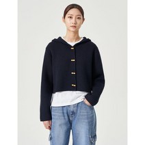 에잇세컨즈 토글 단추 후드 카디건 - 네이비 (353239MQ1R)