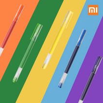 샤오미 볼펜 정보 젤 중성펜 5색 세트 선물용 판촉물 볼펜선물, 샤오미 점보 젤 중성 볼펜 5개입 (레인보우)