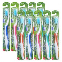 덴탈케어 약국칫솔 클린큐 자일리톨칫솔 10개 색상랜덤 248EA3, 덴탈케어 약국칫솔 클린큐 자일