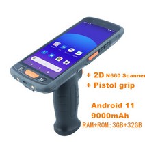 rfid nfc 복사기 태그 리더기 스티커 도어락 휴대용 카드 안드로이드 PDA 바코드 스캐너 휴대용 RFID 리더, 02 2D N660 SCANNER_01 미국