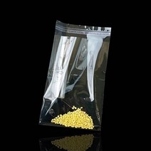 타공형 접착식 투명 PP 봉투 15X20cm 접착4cm 100장 pp봉지 비닐속지 투명비닐 의류폴리백 pp포리백 투명