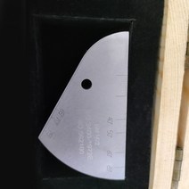 정시출고 V2 초음파 테스트 블록 No2 캘리브레이션 블록 316 스테인리스 UT 블록 두께 25mm 구, 한개옵션0
