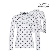 팬텀 골프 fantom여성 플라워 도트 긴팔 티셔츠 F221A1TO093_IV, 095, IV