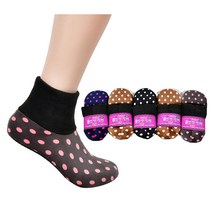 SW 미끄럼방지 벨벳카바 여성용 기모 덧신 5족