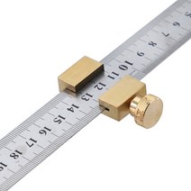 정밀측정기 Steel Ruler Positioning Block Brass Angle Plotter Line Marking Indicator For Locator DIY, 한개옵션0