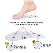 183 군대깔창 아치 평발 족적근막교정 실리콘 행군 전투화 군화 부주상골 깔창 기능성 운동화, 03 마그네틱지압-블랙