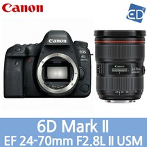 [캐논 정품] EOS 6D Mark ll / 렌즈 패키지/ED, 06 바디+EF 24-70mm II USM