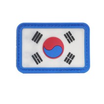 태극기.태극기뱃지 찍찍이태극기 PVC 일반-72394EA