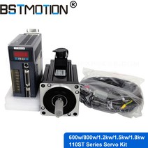AASD 드라이버 및 3M 인코더 케이블 포함 AC 서보 모터 600W 1.2KW 110ST M02030, 09 5meter cable