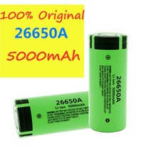 LED 손전등 토치용 리튬 이온 충전식 배터리 축전지 배터리 3.7V 26650 배터리 5000mAh 26650A, [05] 10pcs