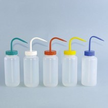 Tarsons T560091-N W R Y G B 1L Wide Mouth Wash Bottle 광구 세척병 LDPE, Blue