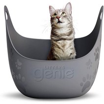 Litter Genie 편리한 고양이 화장실 분변통 배변통 분변처리 Cat Box, 그레이