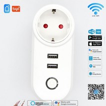 스마트 플러그 스위치 콘센트가리개 diy와이파이 스마트 플러그 16a 투야 USB 유럽/영국/미국/이스라엘/, 02 EU_01 100-240V
