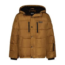 DKNY 남아용 클래식 단열 패딩 재킷 블랙.(관부가세포함)
