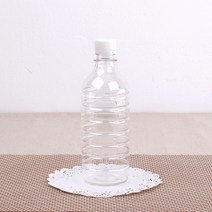 생수병 원형 500ml 1개 (약 지름 6.7cm x 높이 19.5cm x 마개 2.8cm), C3-생수원형 500ml-1개