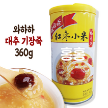 홍홍 중국식품 와하하 대추 기장죽 복양죽 즉석죽 영양죽 1캔, 360g, 1개