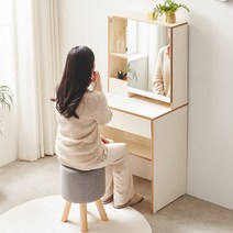 e스마트 마카롱 예쁜 수납 서랍 학생 화장대 600, 딸기크림, 선택:딸기크림