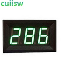 전기테스터기 AC 30-500V 0.56 LED 디지털 전압계 볼트 악기 도구 2 와이어 레드 그린 블루 디스플레이 110, 03 green