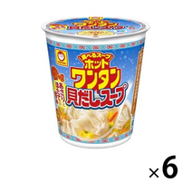 일본 라면 컵누들 동양수산 핫 완탕 조개 맛 47g x 6팩, 1개