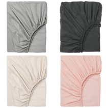 이케아 침대시트 DVALA 드발라 매트리스커버 블랙 90x200 cm