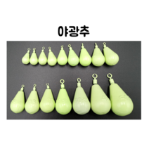 연피싱 물방울형 야광추, 4개