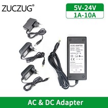 AC DC 어댑터 스위칭 전원 공급 장치 범용 충전기 5V 10V 12V 24V 15V 1A 2A 3A 5A 6A 8A 인버터 220V-12V, EU Plug, 9V, 1개