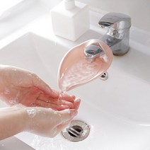 루나버블 [베이지]리프 수도꼭지 연장 탭 3color 아동 유아 어린이 세면대 손씻기 헬퍼 홀더 커버 보조 연결 캡, 1개