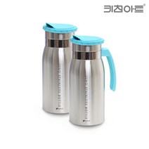 [키친아트] 주노II 스텐레스 실리콘 커버 물병 1.3L*2EA, 상세 설명 참조, 상세 설명 참조