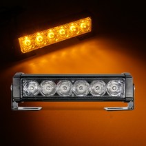 NEW LED바라이트 1구 옐로우 LED경광등 차량경광등 싸이키 12-24V용, 24V