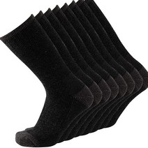 KAVANYISO 남성용 메리노 울 하이킹 양말 통기성 운동용 크루 두꺼움 그린워드 4쌍 바이오더, 4 Pairs Darkgray(noletter)
