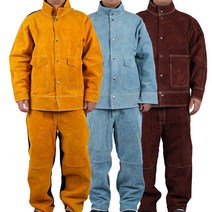 방염복 용접 작업복 산업용 방화복 방열복 안전복, 오렌지 믹스 팬츠, 1개