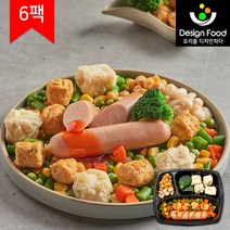 [디자인푸드]맛남주의 맛난식탁도시락 고구마닭가슴살소시지&핫커리닭가슴살큐브 6팩/12팩/18팩/24팩 냉동도시락, 6팩