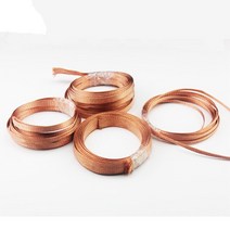 10M 구리 실드 네트워크 2mm-10mm 케이블 슬리브 전원 스피커 금속 외장용 간섭 방지 편조, 02 Pure copper_05 10mm