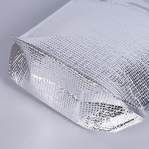입체 단열 지퍼백 보온 보냉 손잡이 은박 포장 쿠션 발포지 밀봉 가방 음식 보관 봉투
