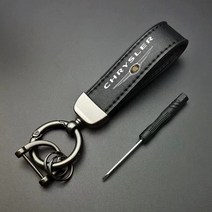 키 링즈 금속 자동차 키 체인 정품 가죽 링 크라이슬러 300c 퍼시픽 200 세브링 PT 크루저 액세서리, 01 For Chrysler