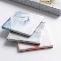 커피잔 티코스터 홈카페 무지컵홀더 종이 컵, 블루 원형