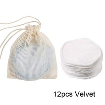 분말 스틱포장기 알약타정기 분말소분기 액상포장 원두소분페이셜 메이크업 리무버 재사용 가능한 코튼 패, 03 12ps velvet
