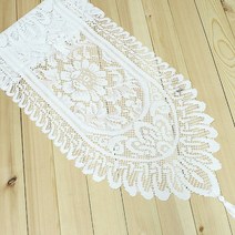 홈카페 FR11 레이스테이블러너 홈카페인테리어 식탁러너 130cm, 1183964