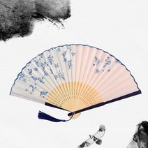 중국어 일본어 실크 접이식 팬 나무 클래식 댄스 고품질 술 우아한 여성 홈 인테리어, 21 21