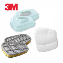 [풀리줄리] 3M 6200/7502 교체 리필 용 정화통 필터 3종 세트 6200 7502 3종세트 6006K+5N11+501