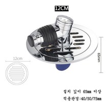 JINGHENG 원형 베란다우수관 트랩 하수구 교체 화장실, C 12cm