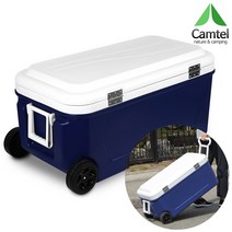 Camtel 바퀴형 아이스박스 ST-8000 80L, 아이스박스(80L)-블루